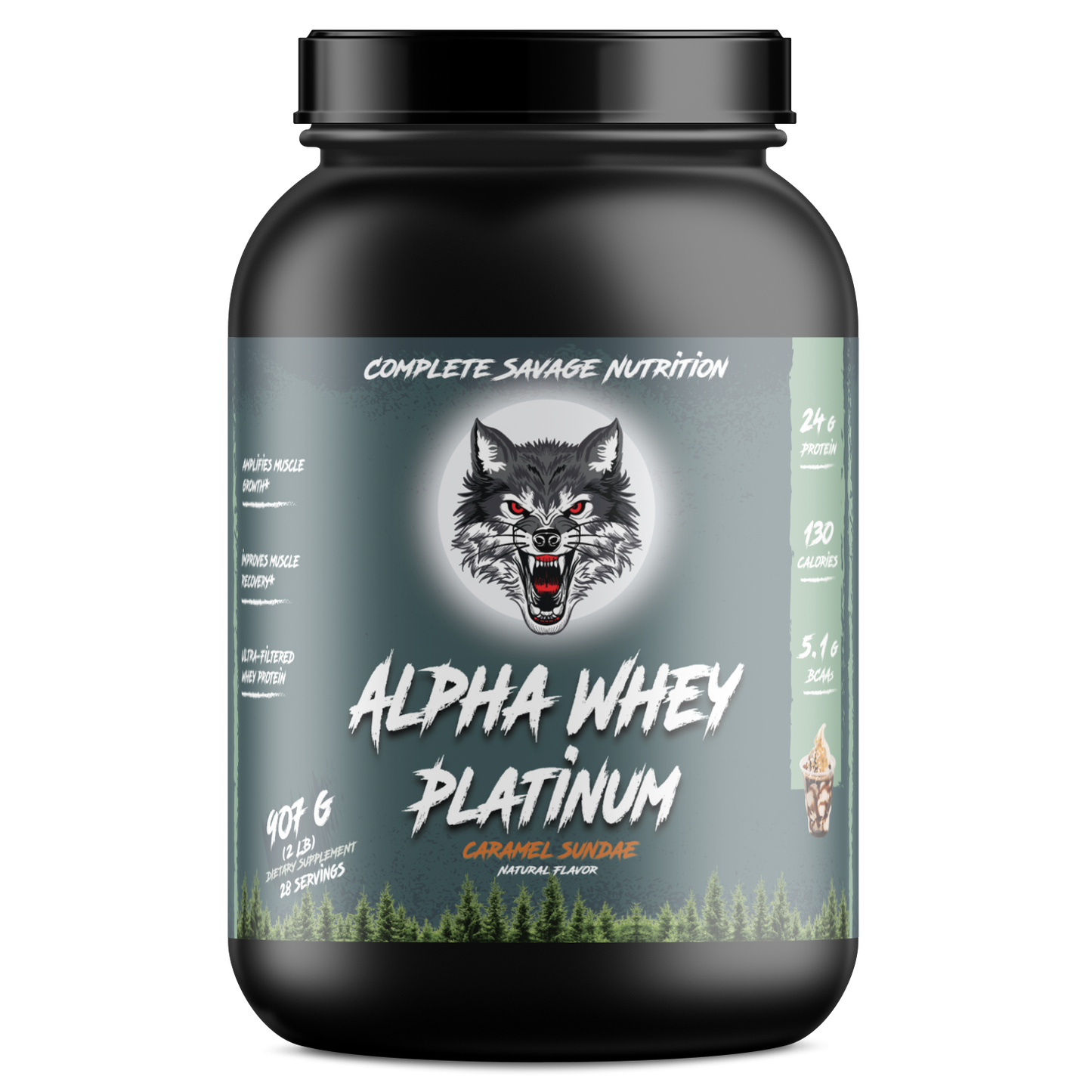 Alpha Whey Platinum Caramel Sundae