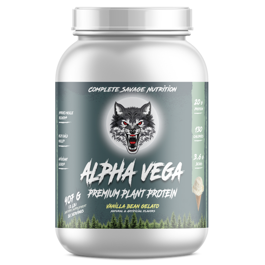 Alpha Vega Premium Plant Protein (Vanilla Bean Gelato)