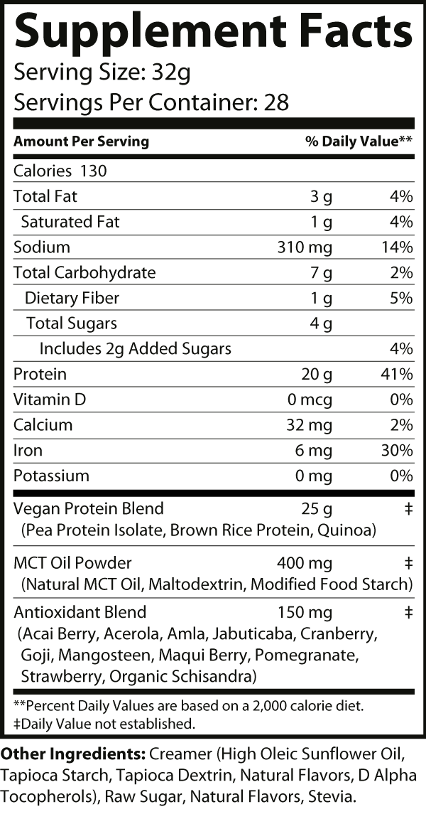 Alpha Vega Premium Plant Protein (Vanilla Bean Gelato)